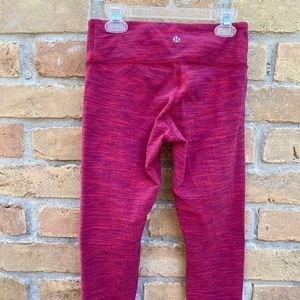 Red Lululemon Leggings